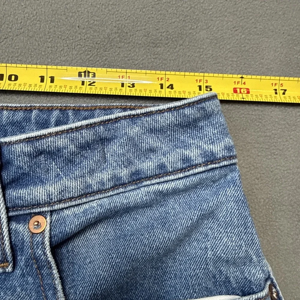 Madewell Jeans Womens 30 Blue Curvy 90s Straight Crop High Rise‎ NQ204 - Picture 7 of 11